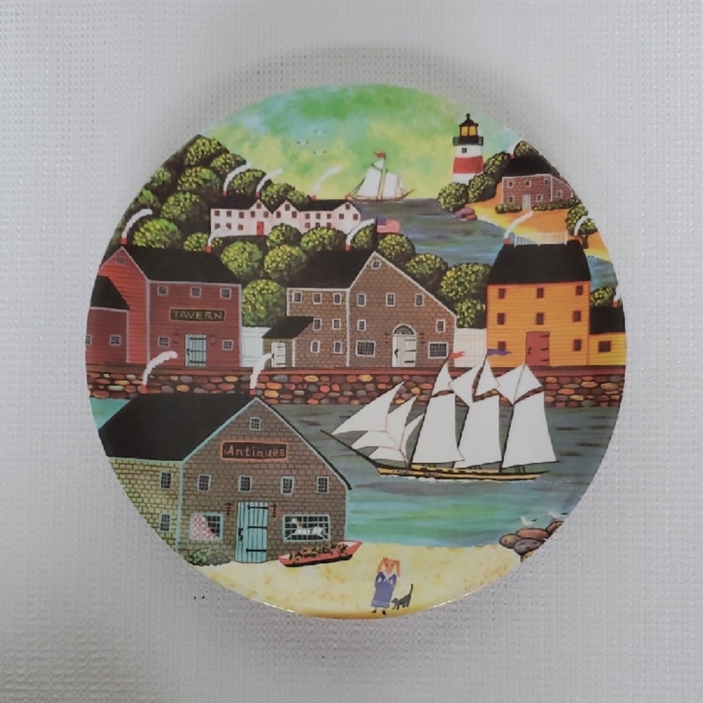 Vintage 1987 Anacapa Melamine Ware Nautical Plates - Set of 4